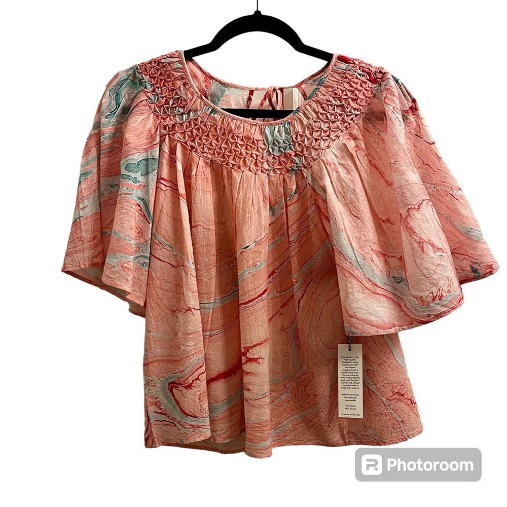 St. Roche Organic Cotton Voile Top, NWT - Picture 3 of 11